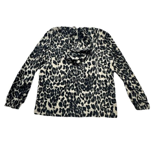 Entro Womens Large Jacket Full Zip Leopard Hooded Long Sleeve Pockets Casual - Picture 11 of 13